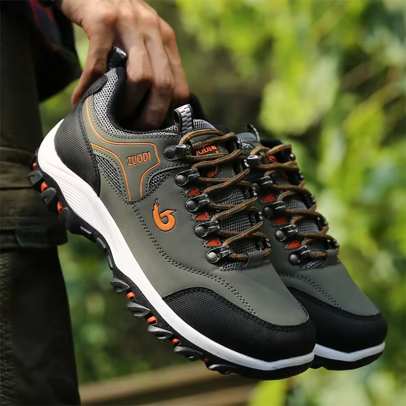 Chaussures de randonnée imperméables en cuir Pu pour hommes