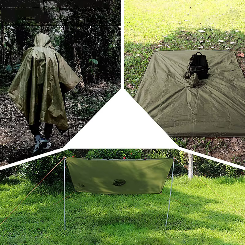 Poncho de pluie robuste pour sac à dos