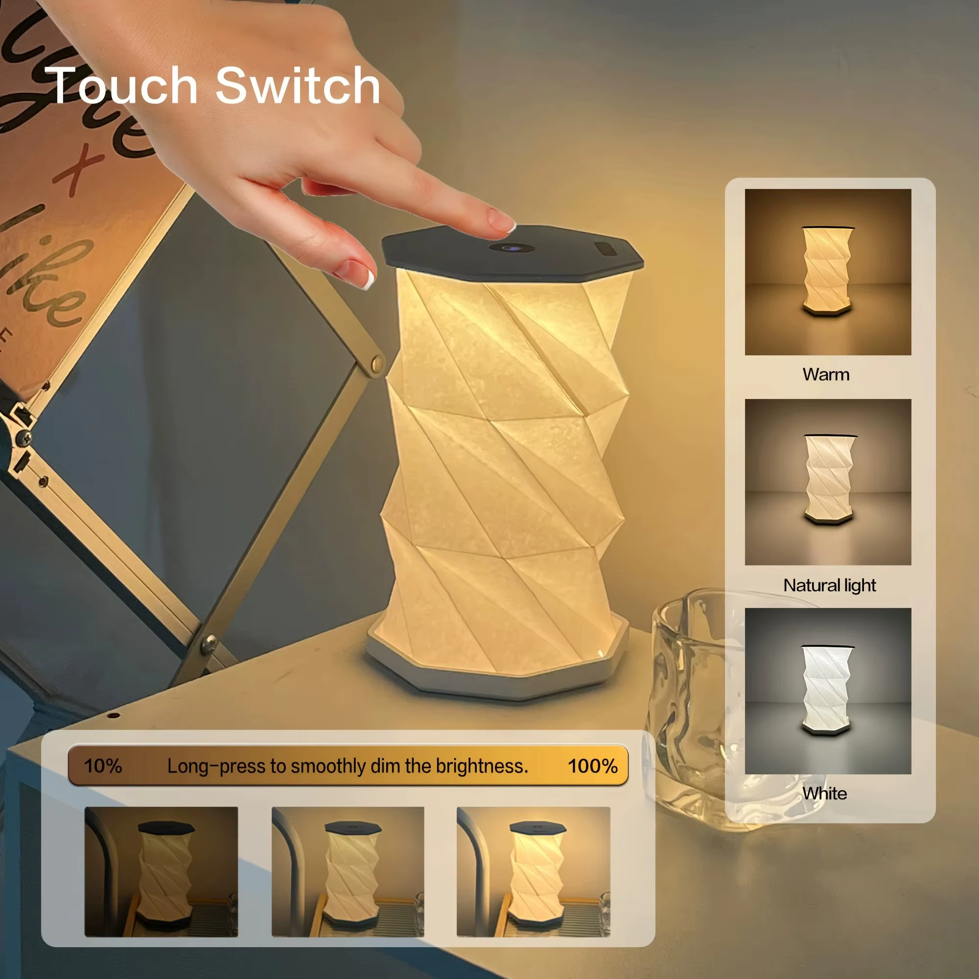 Lampe de Table pliante Portable d'extérieur