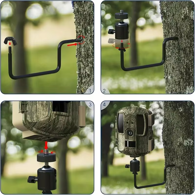 Support d'arbre de caméra de suivi, support d'arbre de caméra de chasse Portable pour jeu de Trailcam, accessoire de chasse en plein air