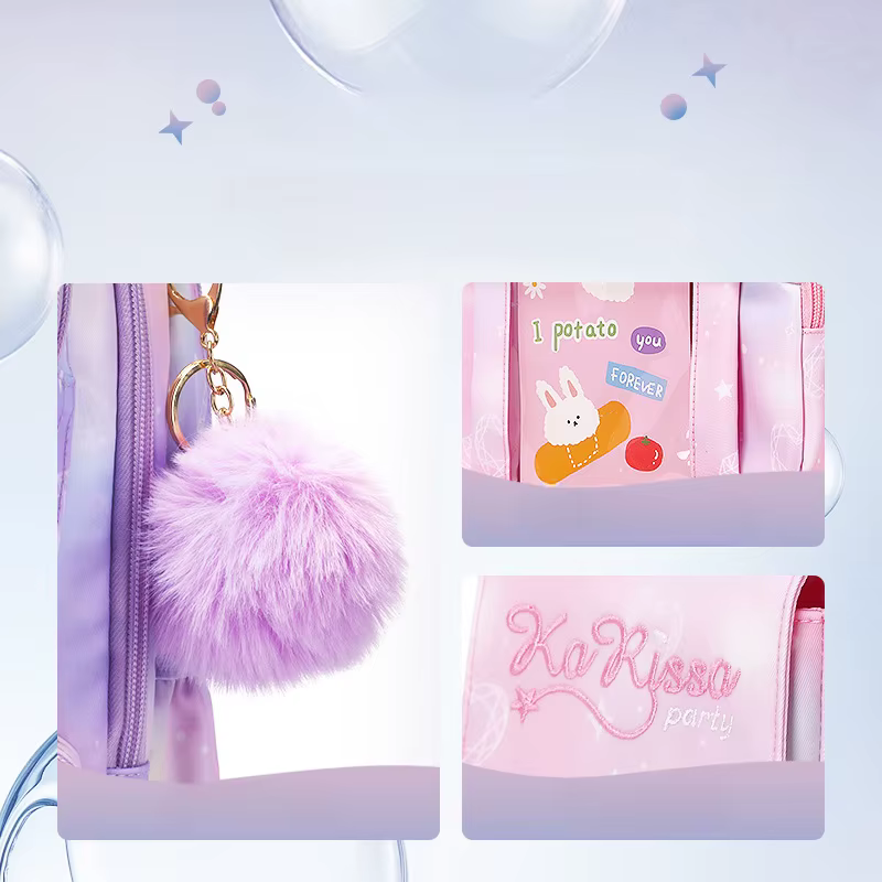 Sac à dos scolaire de qualité supérieure pour filles avec boucle de poitrine, cartable pour enfants pour l'école primaire, sac d'école résistant à l'eau, Mochilas