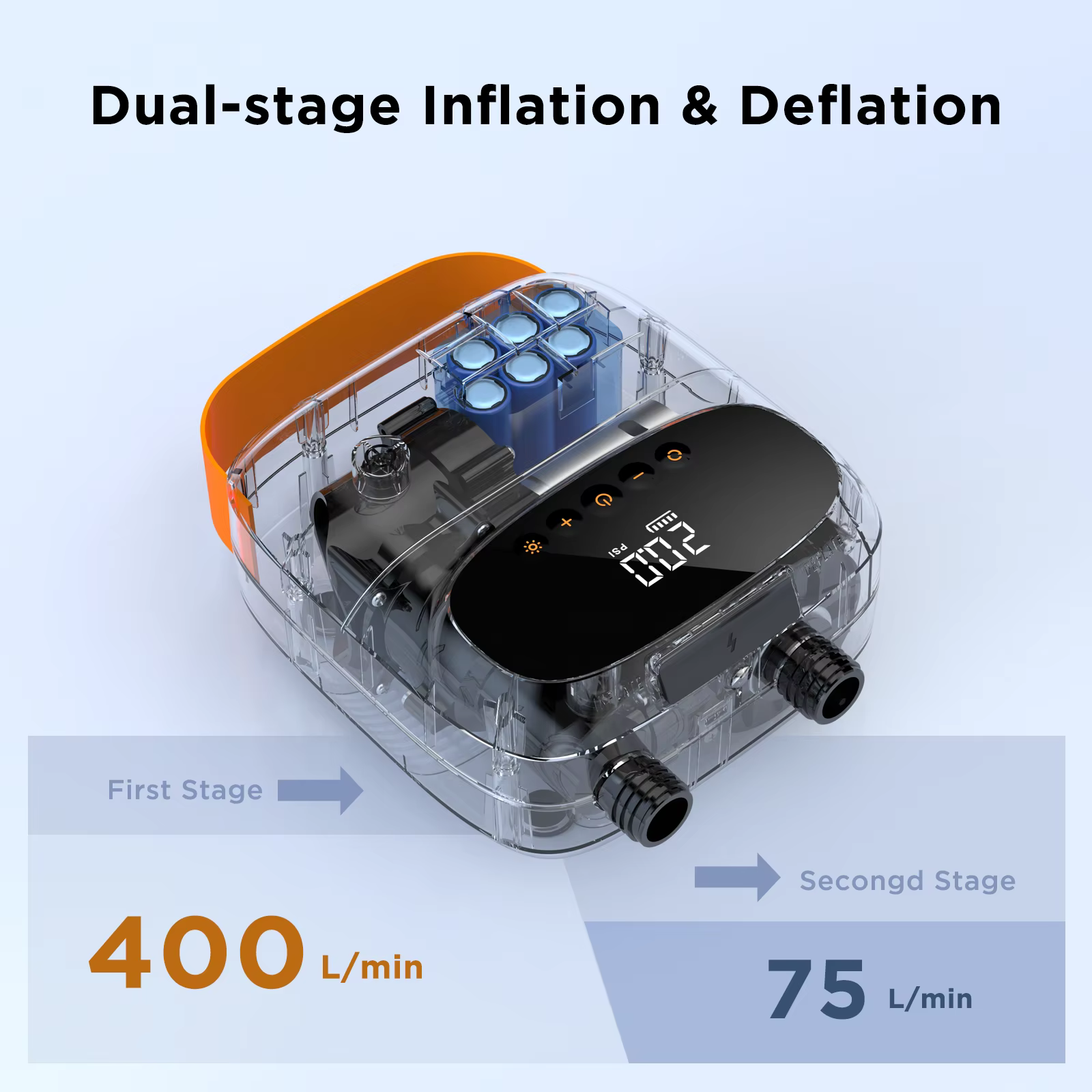 AIRBANK PUFFER Pro 20PSI pompe à Air Rechargeable pour tente gonflable SUP PVC bateau Kayak accessoires pour surf cerf-volant matelas