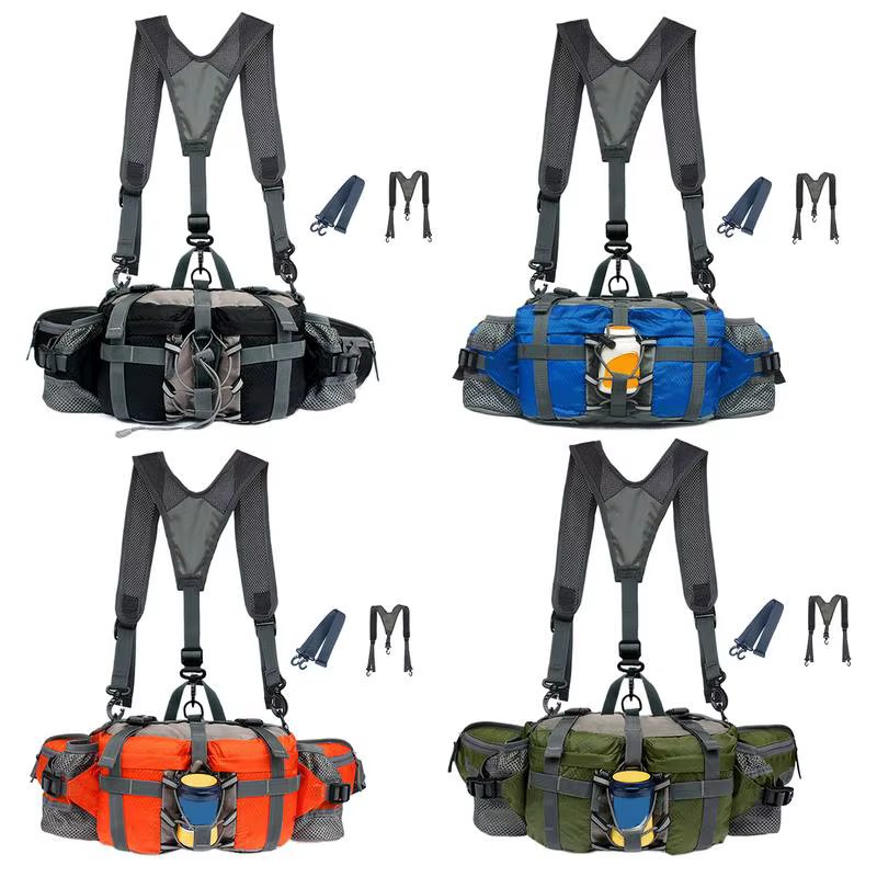 Sac de taille de randonnée avec 2 porte-bouteilles d'eau
