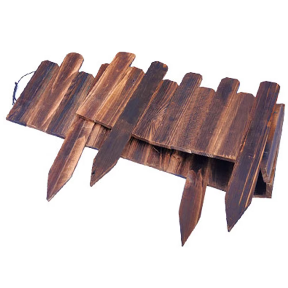 Bordure de clôture de champ de légumes pour jardin, jardin, jardinage, paysage en bois décoratif, cour, piquet de bordure