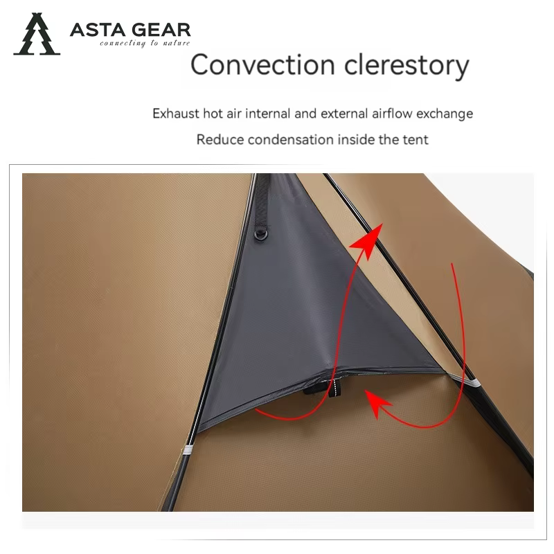 Asta Gear Crescent 1 20D-Tente de camping en nylon et silicone