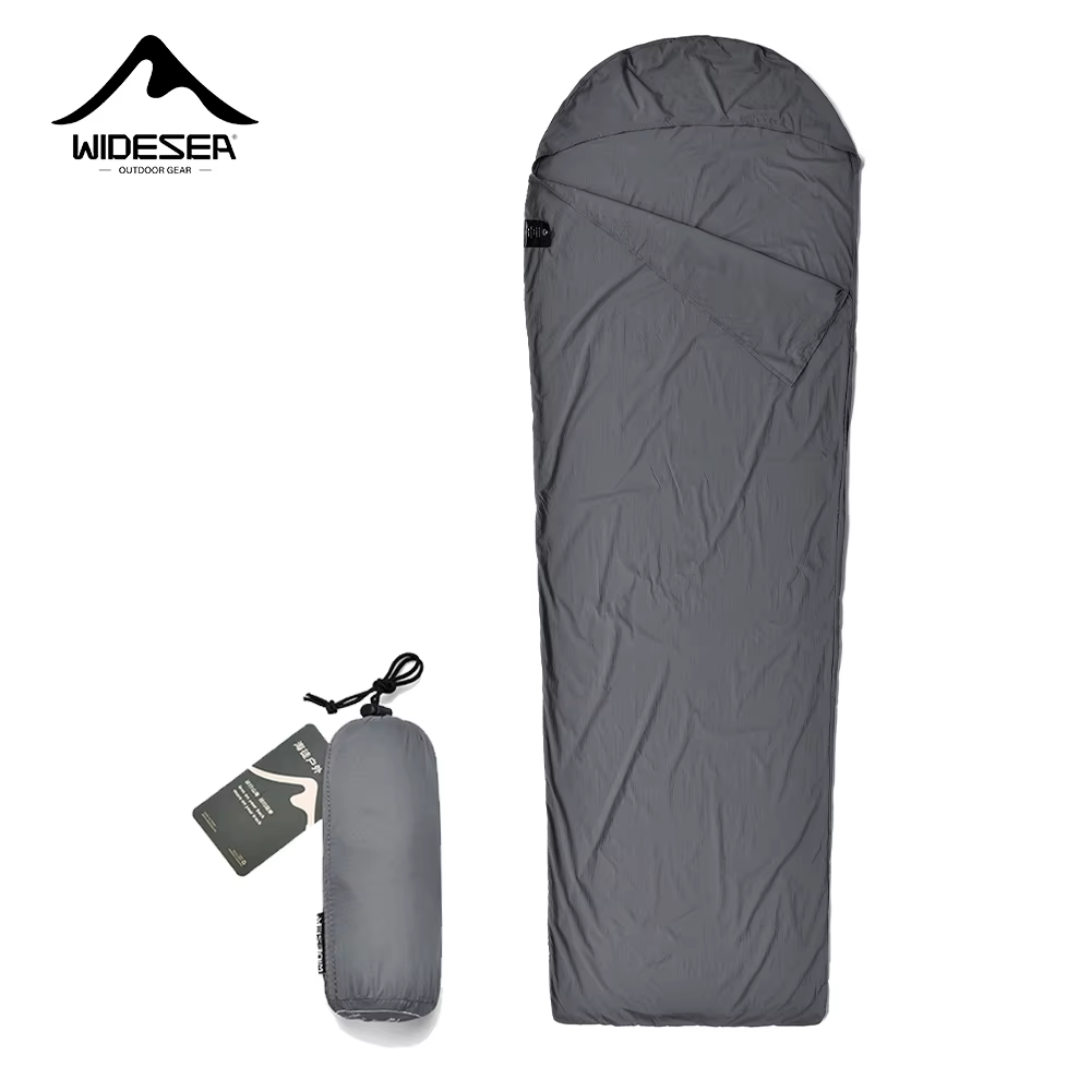 Widesea Camping sac de couchage doublure ultraléger momie sac