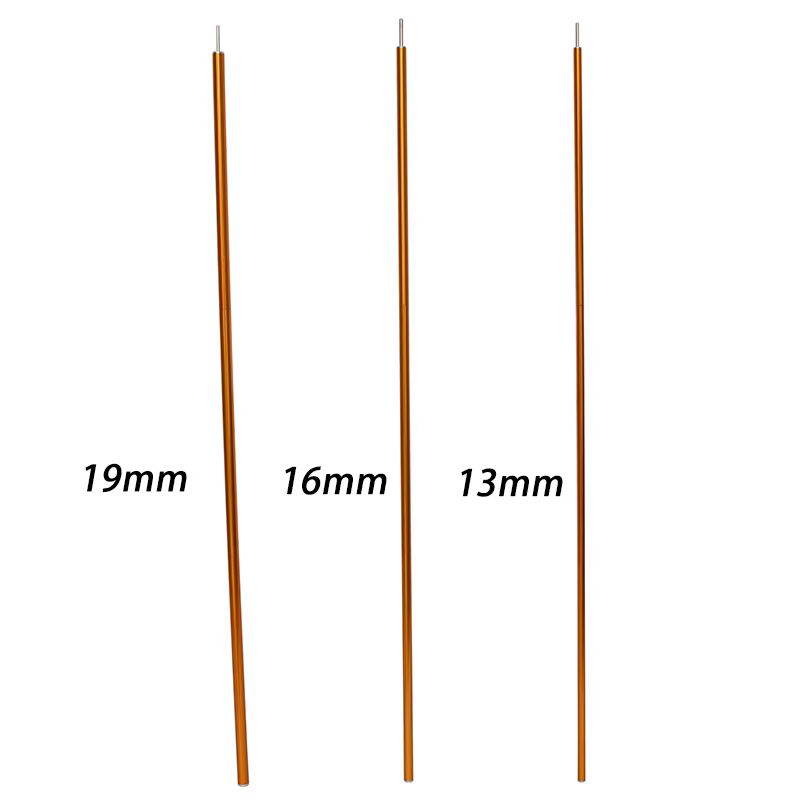 Cest UL 120CM de Long diamètre 13MM/16MM/19MM couleur noir/rouge tige de tente Support pôle abri bâche auvent en alliage d'aluminium