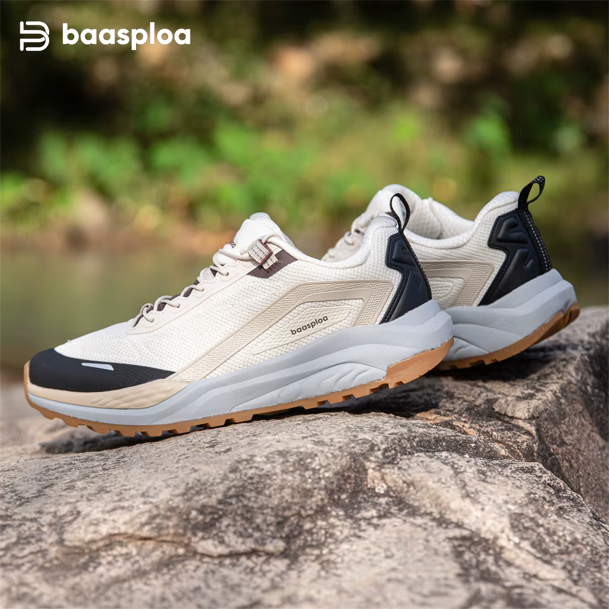 Baasploa chaussures de randonnée d'été hommes maille respirant confort