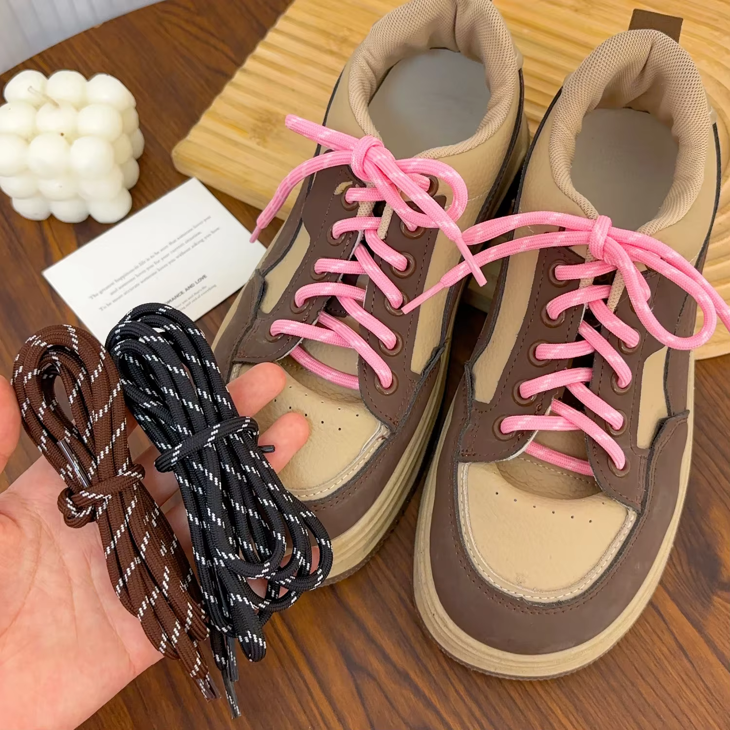 1/2 paires de lacets spéciaux pour Sports de plein air