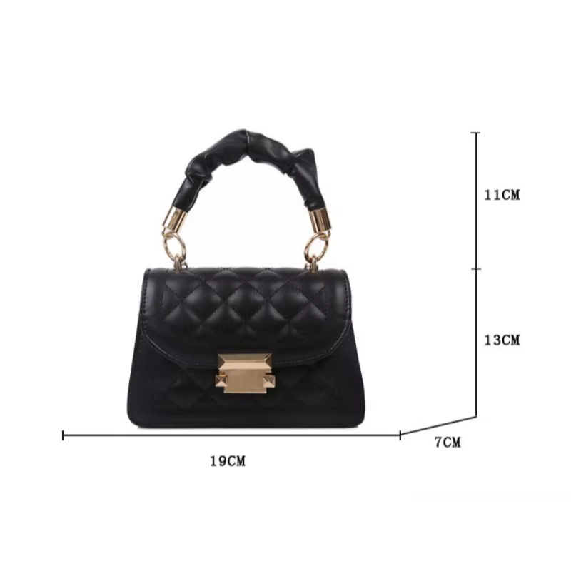 Sac carré compact pour femme, populaire auprès des influenceuses, sac à chaîne classique et simple, sac à main et bandoulière pour le quotidien
