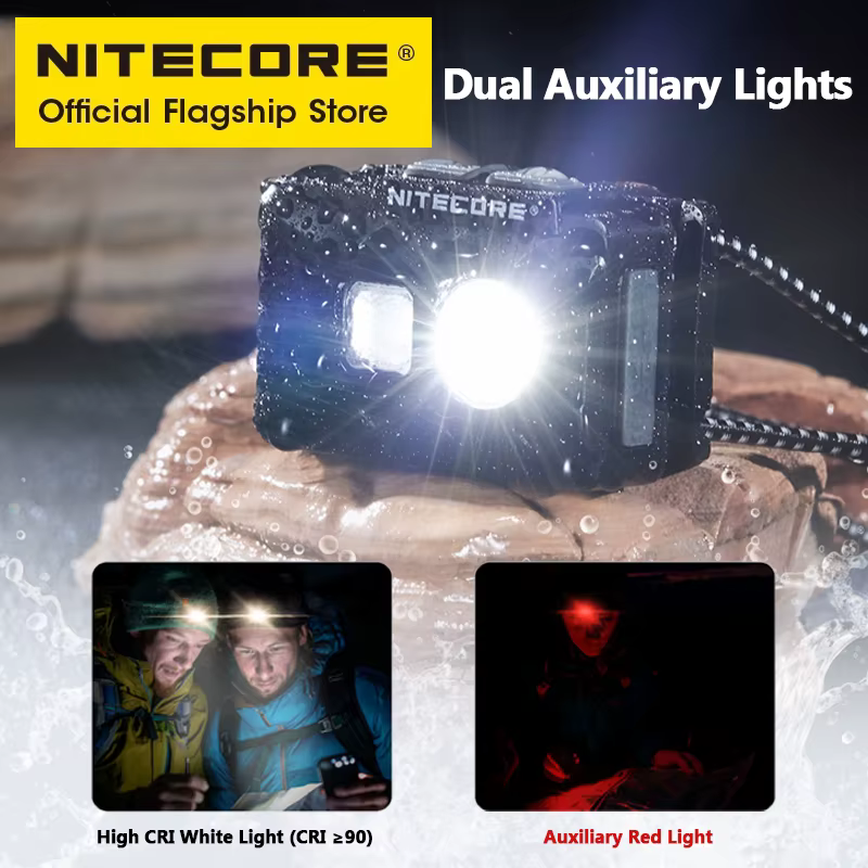 NITECORE NU20 lampe frontale Rechargeable USB-C classique 38 g phare Ultra léger pour sac à dos Camping en plein air