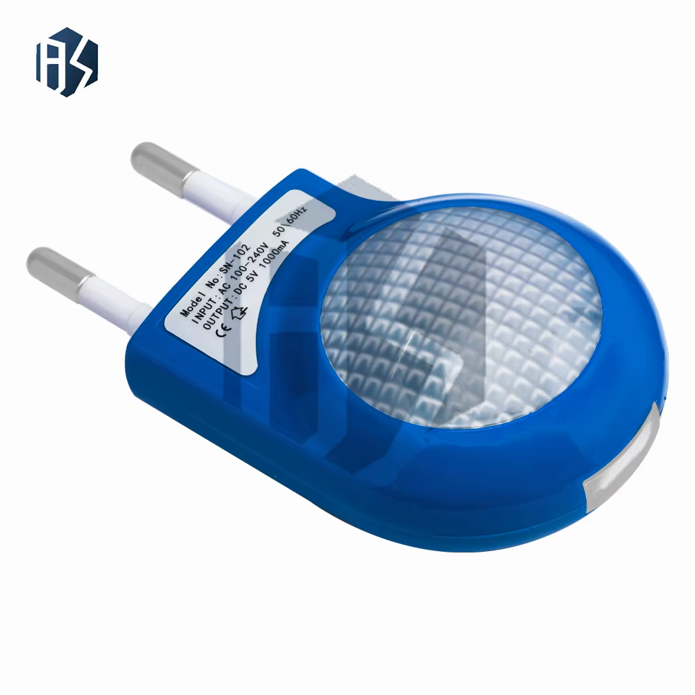 Veilleuse escargot USB avec prise ue, 1 pièce, lampe Portable, idéale pour les toilettes, le couloir et la chambre à coucher