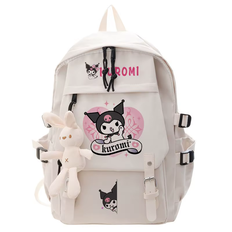 Sac à dos Kuromi Anime pour étudiants, sac d'école, sac à dos de dessin animé, sac de voyage, sac à dos d'extérieur, cadeaux pour enfants