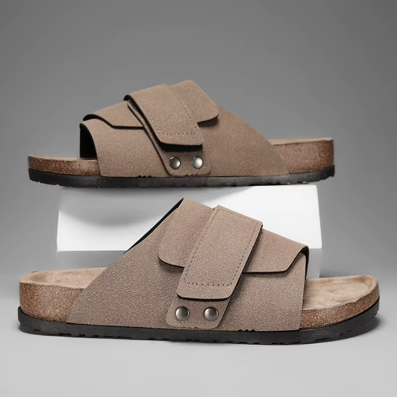 Sandales en liège multicolores pour couples