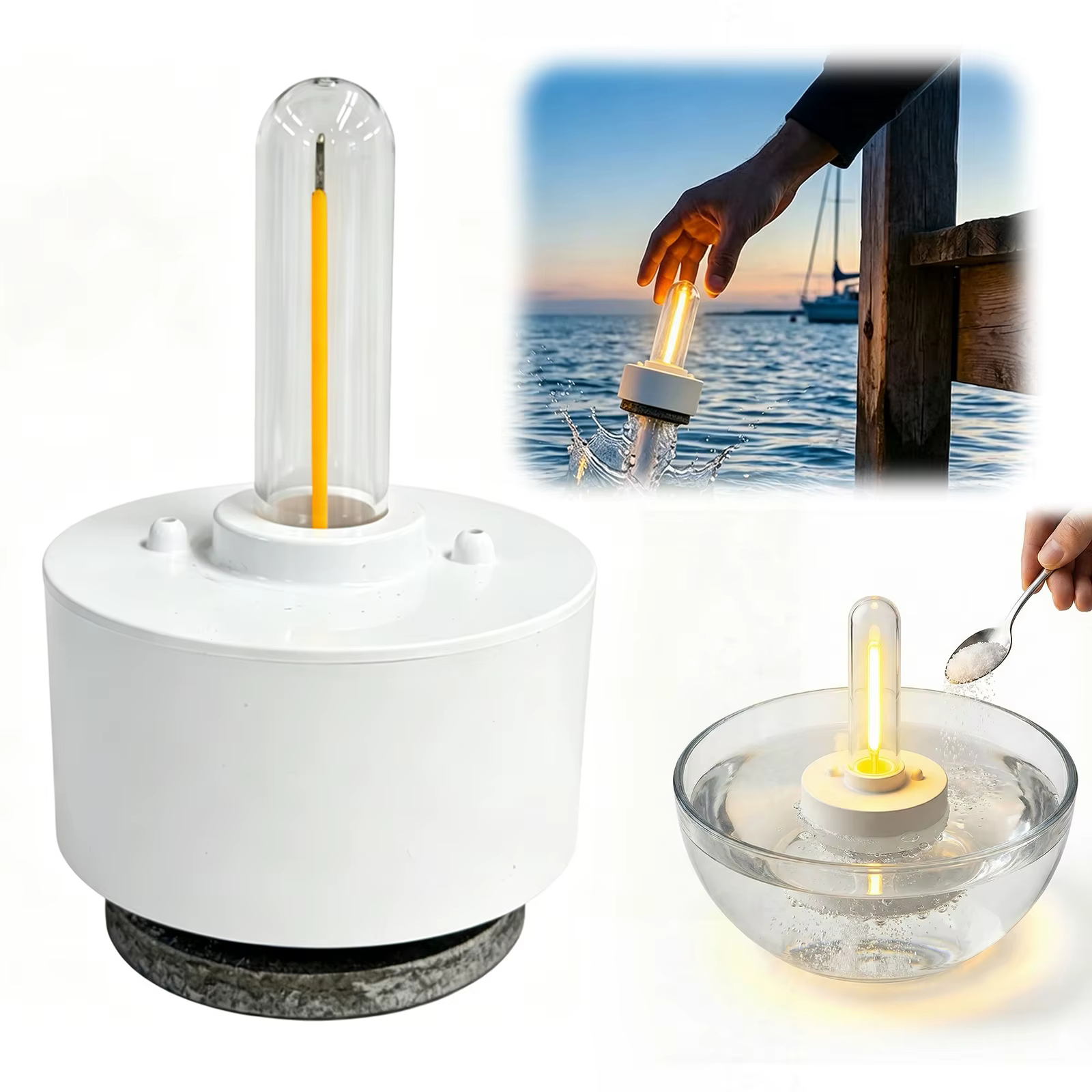 Lampe à sel sans batterie
