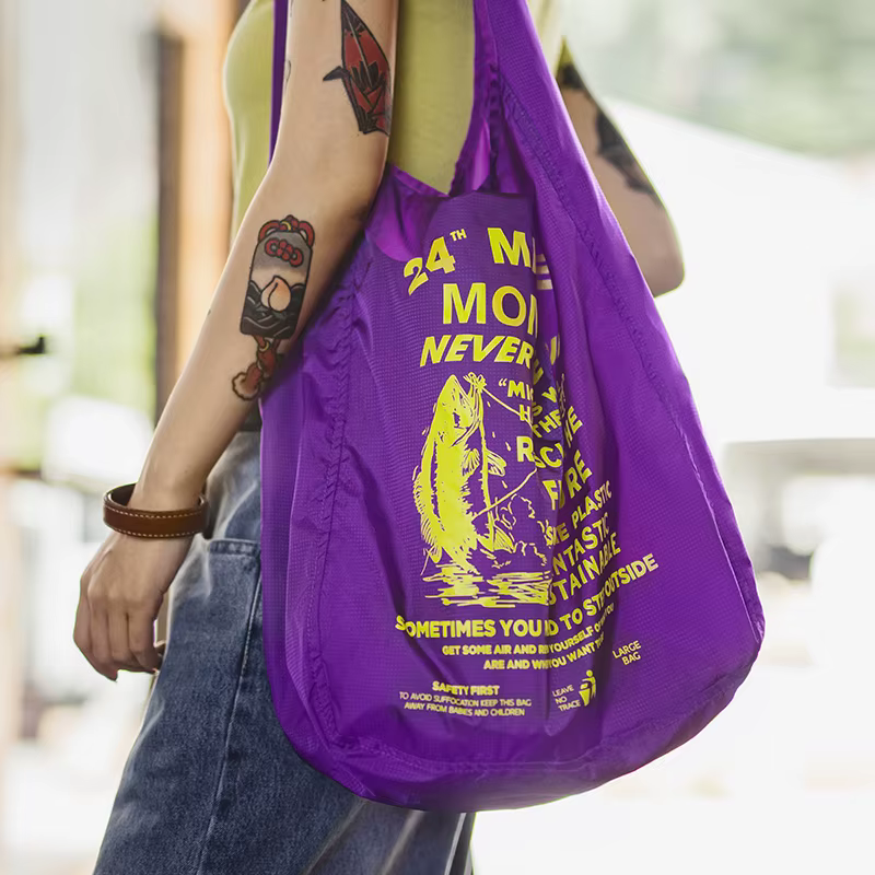 Maden gris extérieur sac léger pliable épaule femmes sac en Nylon voyage bandoulière fourre-tout grande capacité sac à main