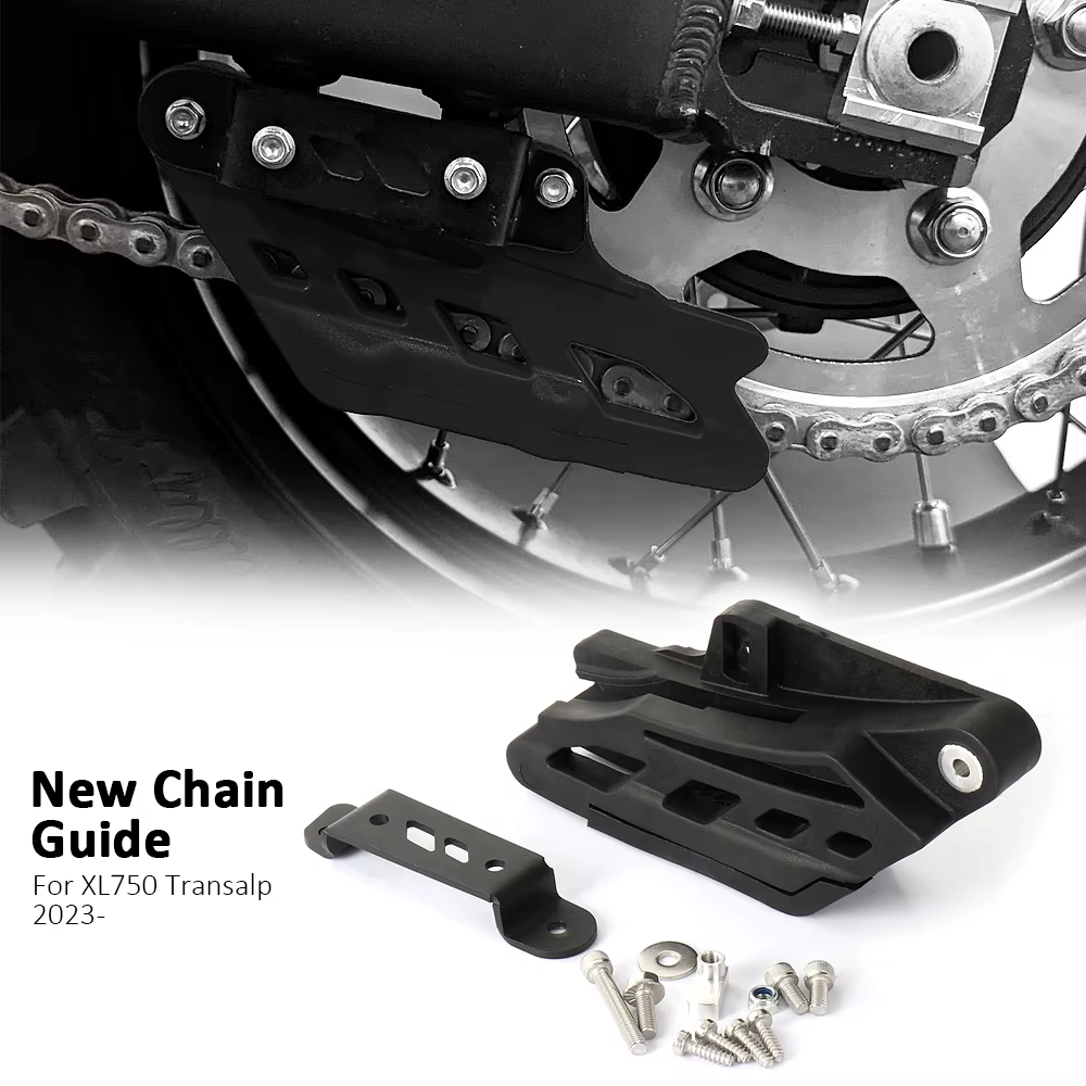 XL 750 TRANSALP accessoires de moto Guide de chaîne garde couvercle de pignon arrière noir pour Honda XL750 Transalp 2023 2024