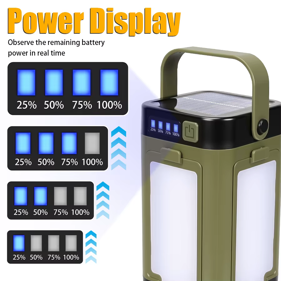 Lampe de Camping LED Rechargeable solaire