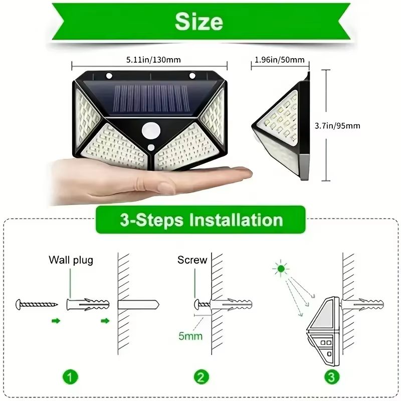 Lampe solaire multifonctionnelle pour la décoration extérieure du jardin