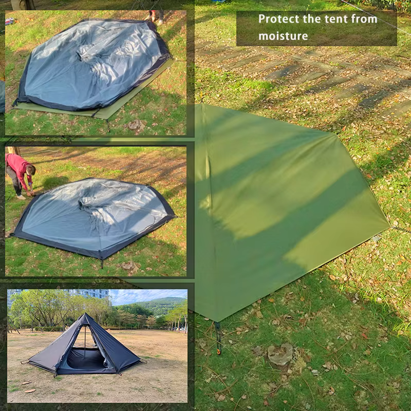 Grand tapis de pique-nique imperméable 4x4, feuille de sol pour tente 3x3, empreinte octogonale, grand tissu de sol Hexagonal