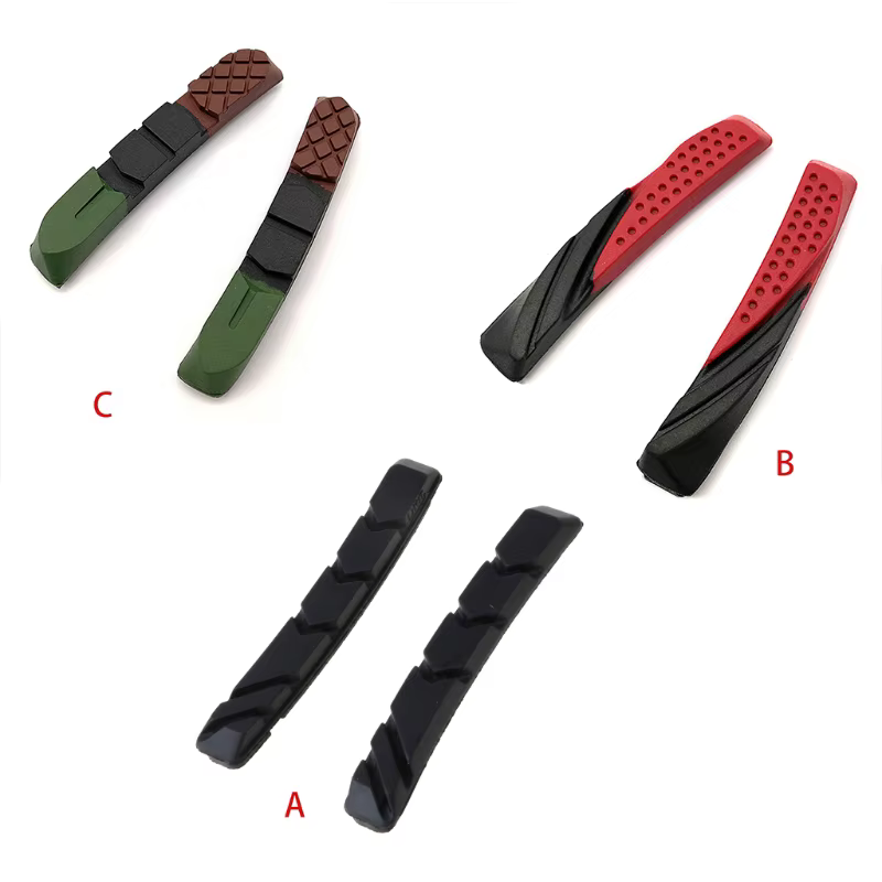 1 paire de plaquettes de frein pour vtt, support de freinage en forme de V, bloc de chaussures