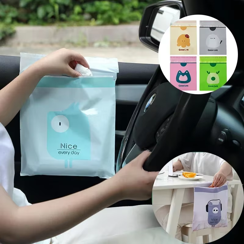 Sacs poubelles jetables pour voiture, 15 pièces, imperméables, adhésifs, pour toutes les surfaces intérieures de votre véhicule, accessoires de voiture