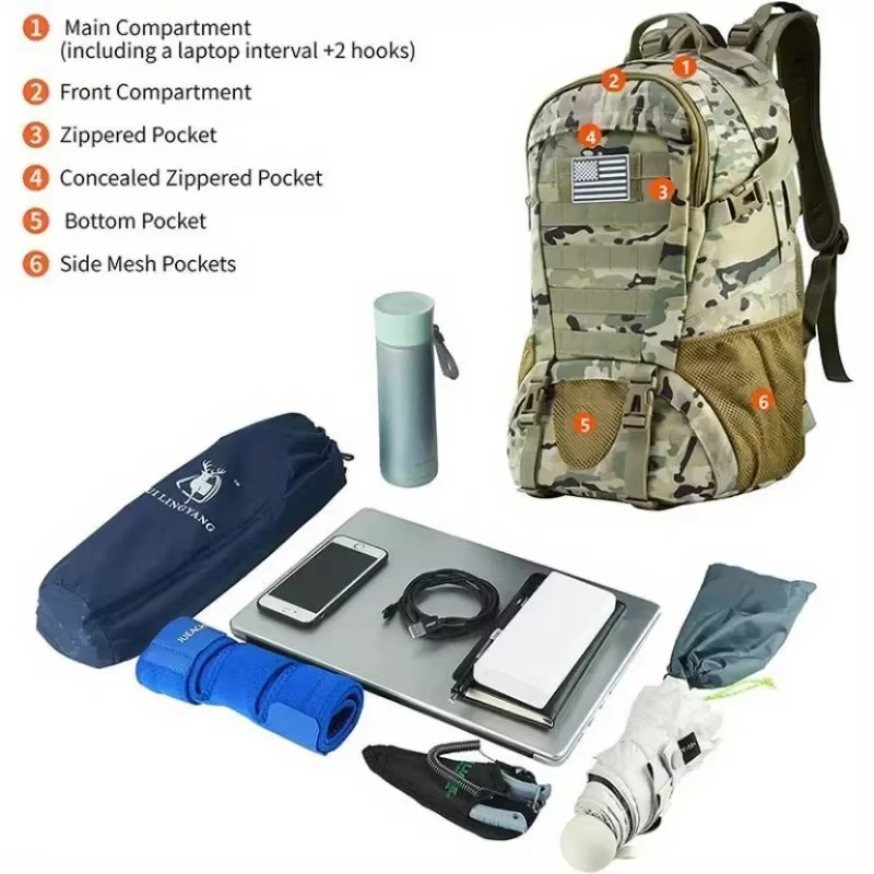 35L grand sac à dos de voyage sac à dos étanche voyage en plein air randonnée Camping chasse escalade sacs décontractés femmes sac de Trekking hommes