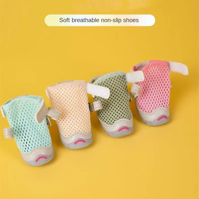 Chaussures respirantes pour animaux de compagnie, bottes pour chiens, chaussures pour chiots Yorkshire Terrier, accessoires pour chiens, printemps et été