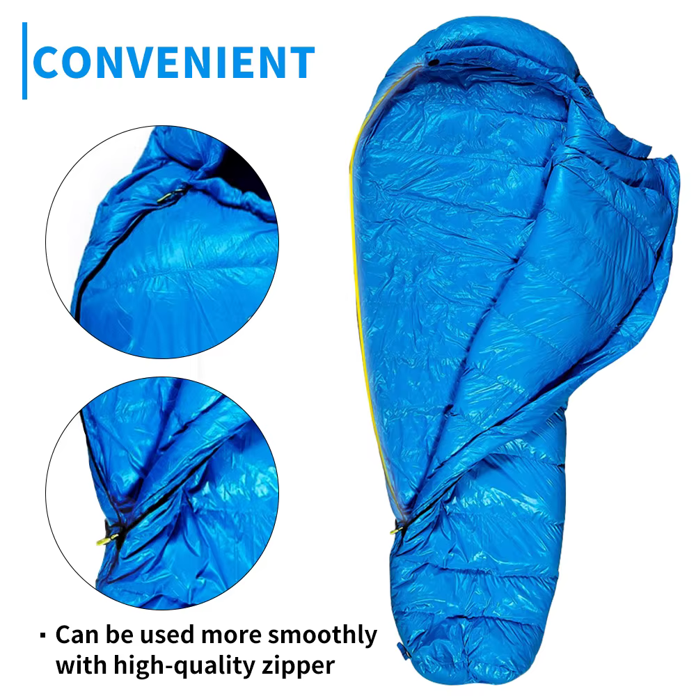 Soomloom garder au chaud en duvet rempli adulte momie Style sac de couchage pour l'hiver en plein air Camping voyage