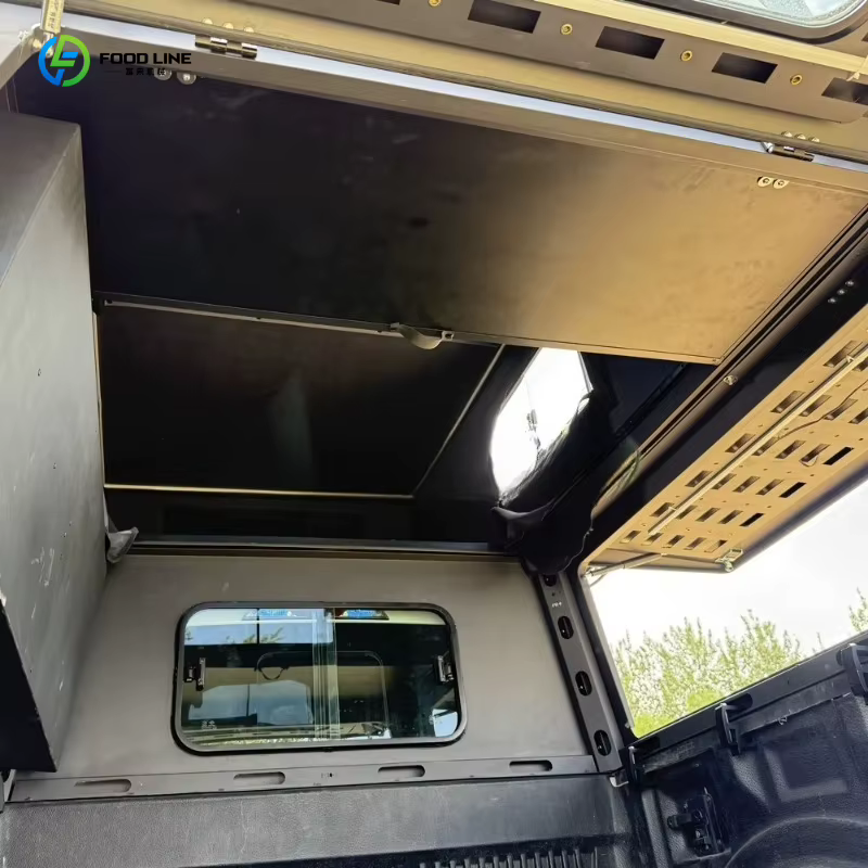 Tente de toit rétractable personnalisée haute résistance à coque rigide pour pick-up Ford en aluminium