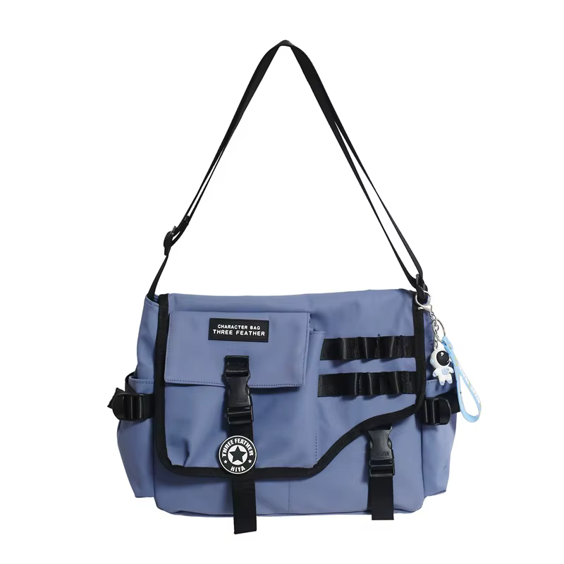 Sacs à bandoulière en toile pour femmes 2023 Nylon hommes postier étudiant sac à bandoulière grande sacoche mode Bookbag grands sacs à main