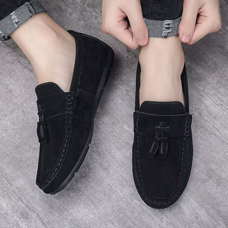 Chaussures plates décontractées à pois pour hommes, chaussures souples et confortables pour hommes, chaussures paresseuses Luminemaker, mode d'été