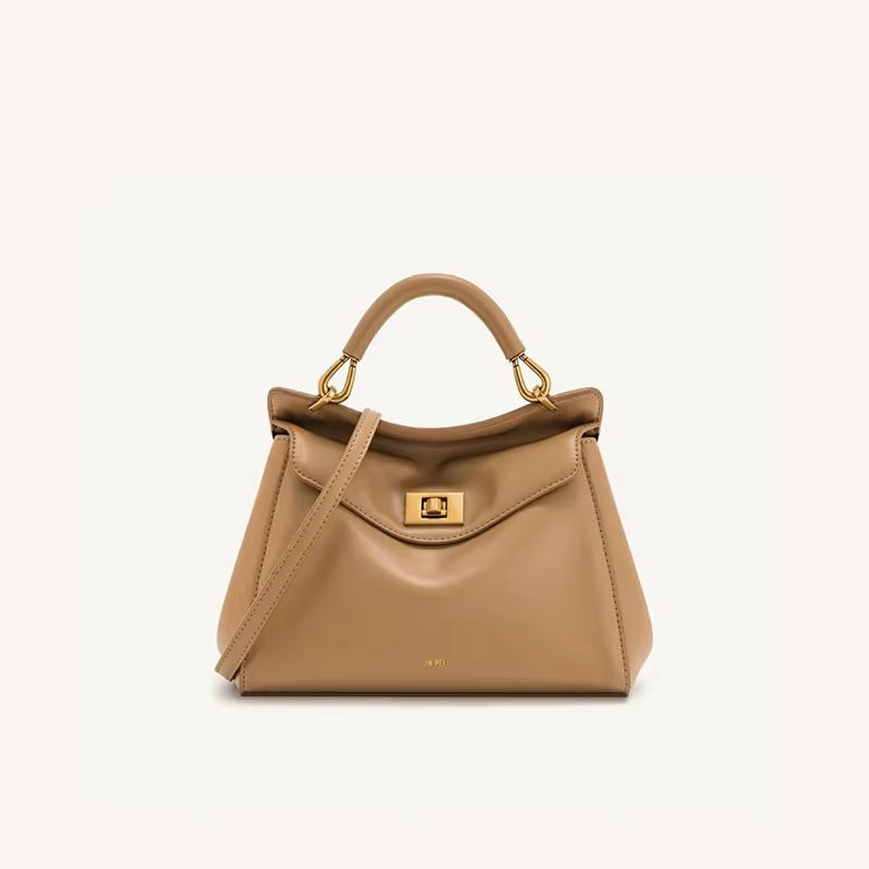 Sac à main Lucia Lock de JW PEI, unique et élégant, sac bandoulière en cuir véritable, haut de gamme et polyvalent