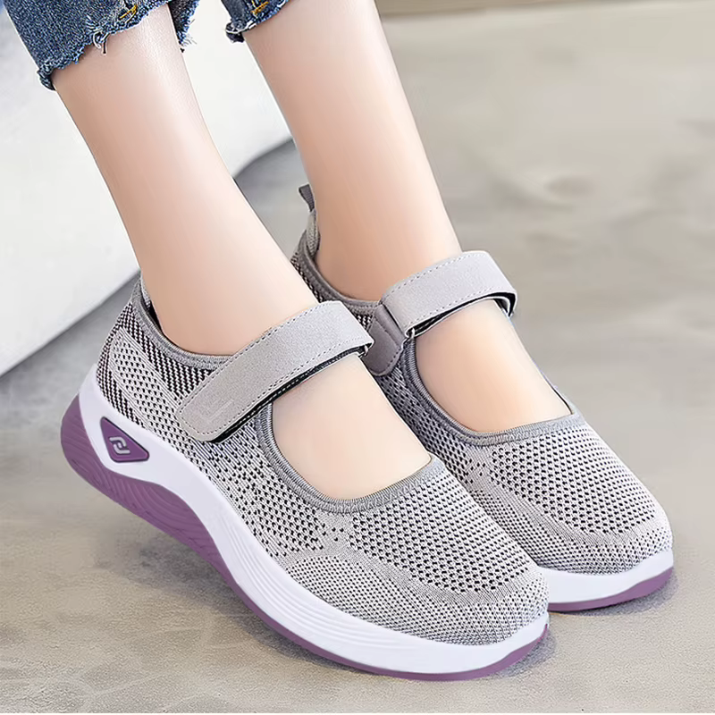 Baskets en maille respirante pour femmes, chaussures de marche légères et antidérapantes, confortables, décontractées à semelle souple, printemps et été
