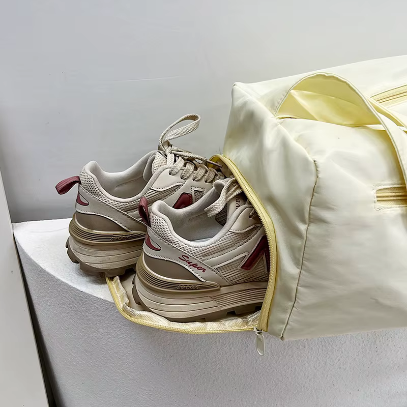 Grands sacs fourre-tout de voyage à bandoulière pour femmes, sacoches de Yoga en toile, sac à main de mode pour femmes, sacoche de sport