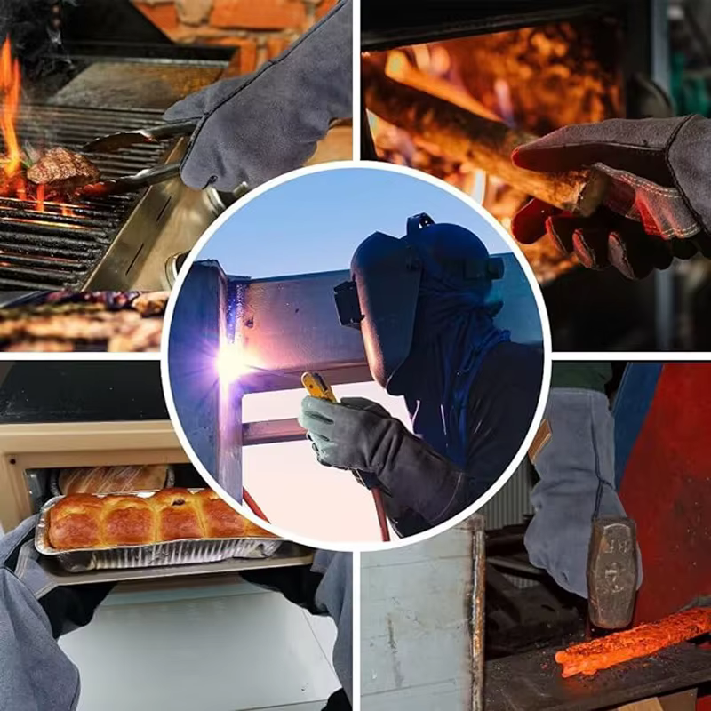 Gants de soudage pour soudeur, gant de soudage Tig/Mig,,guantes para souder, gant de soudage professionnel résistant à la chaleur