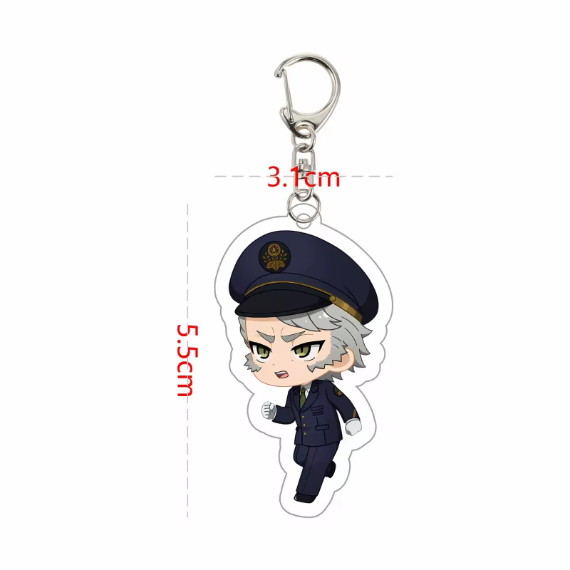 Porte-clés en acrylique avec personnages de dessins animés Black Butler, Sebastian Ciel, accessoires pour téléphone, sac, à suspendre, pour un ami