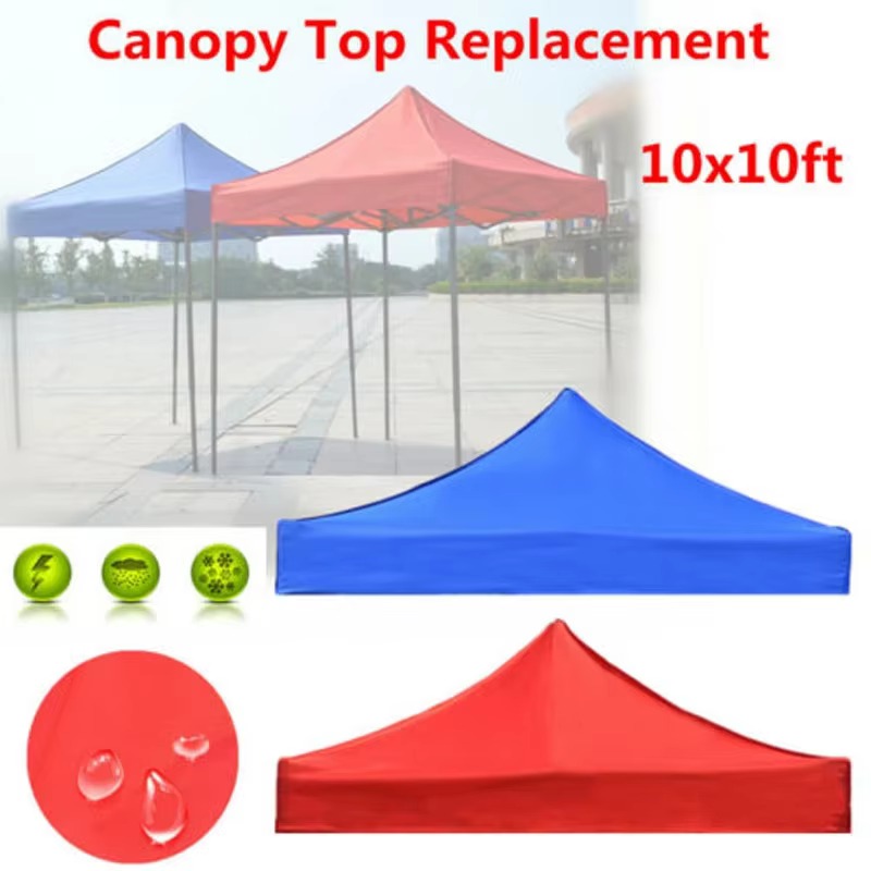 3X3 m/3x4.5 m remplacement quatre coins tente tissu auvent couverture supérieure pliable étanche à la pluie pavillon