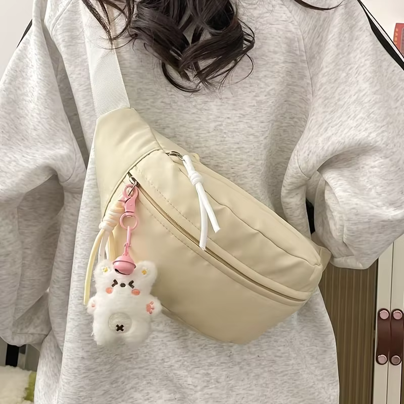 Nouvelle sacoche de poitrine japonaise pour femmes, sac banane polyvalent en nylon, petit et léger, sac d'extérieur original et léger