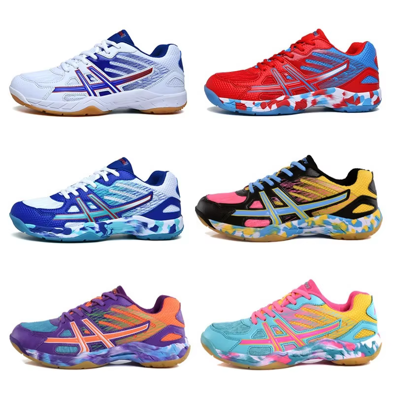 Chaussures de Badminton pour hommes et femmes, légères, respirantes, antidérapantes, résistantes à l'usure, Tennis de Table, chaussures de sport d'intérieur