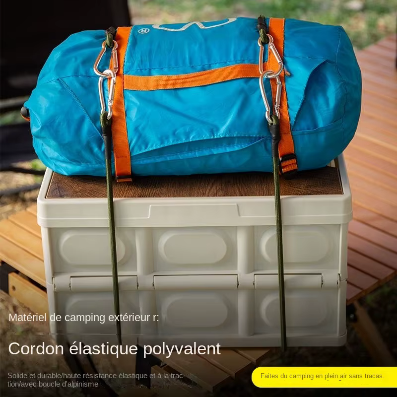 Cordon élastique robuste avec mousquetons pour kayak