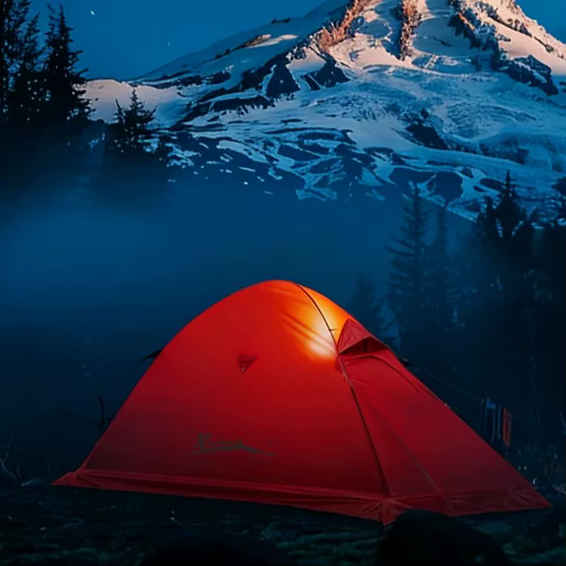 Tente de camping légère à deux couches pour 1-2 personnes