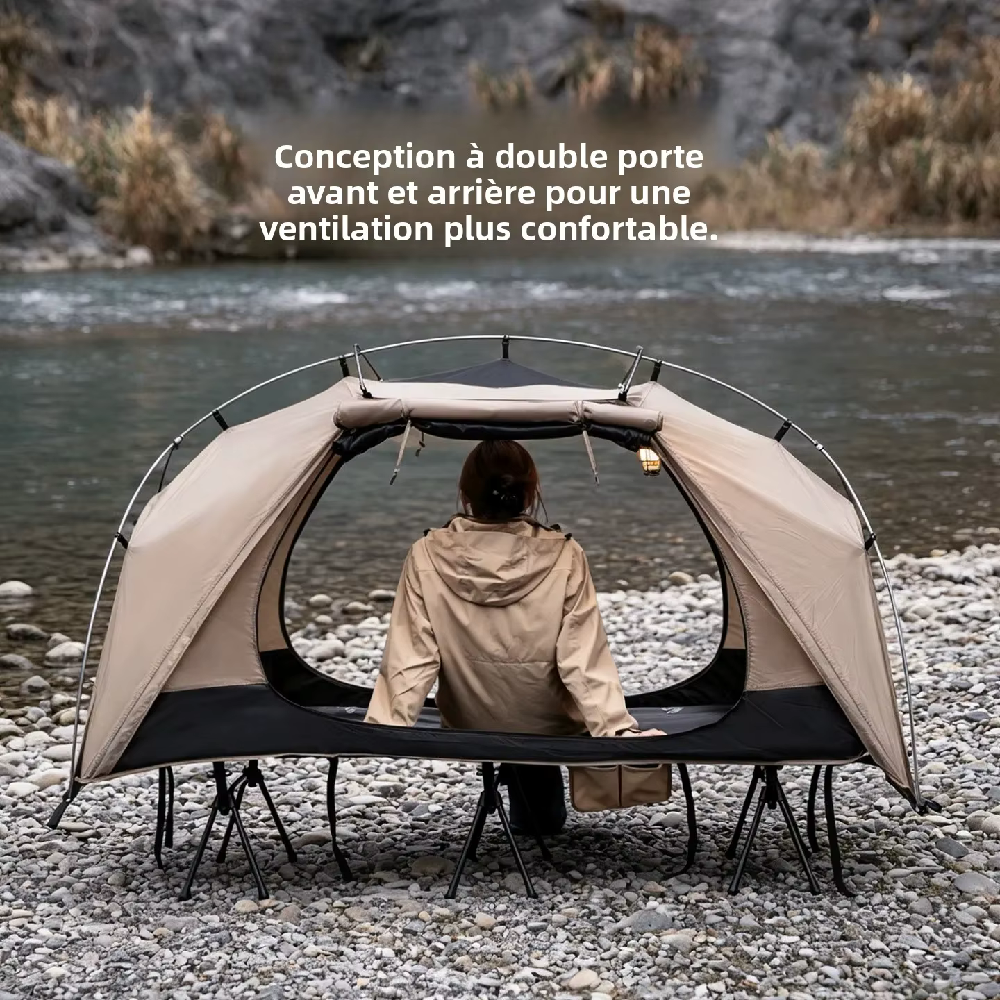 Mountainhiker Tente-lit de camping d'extérieur