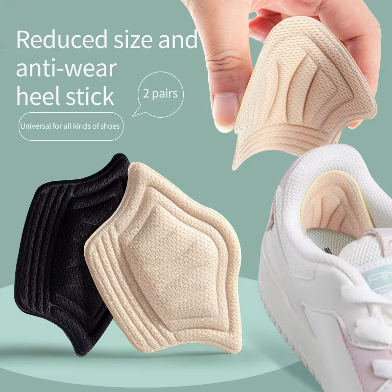 Semelles intérieures de chaussures de sport pour hommes et femmes, taille réglable, coussretours de pieds anti-usure, protecteur de talons, inserts autocollants