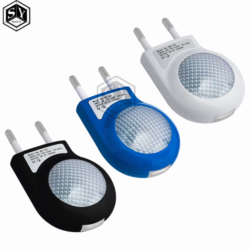 Mini Led escargot veilleuse automatique lampe de nuit intégré capteur de lumière contrôle lumière applique murale pour bébé enfants chambre prise ue