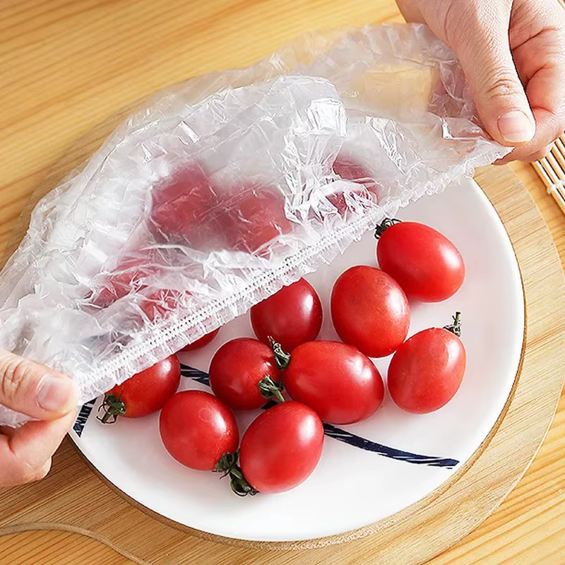 Sac en plastique jetable 100/300/700 pièces, couvercle alimentaire, stockage de sacs alimentaires élastiques, organisateur de cuisine, sac de fruits, emballage de couvercle de bol