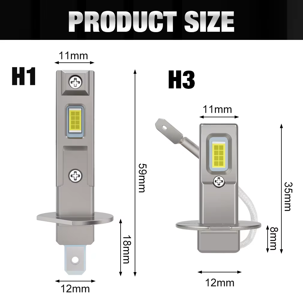 Ampoules de phare LED XSTORM H1 Canbus haute puissance, éclairage automobile 800000LM 1000W, mini format, phare automobile, feu antibrouillard 12V 24V