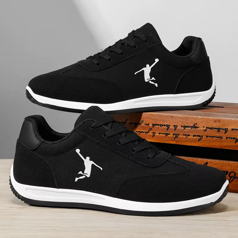 Chaussures pour hommes, chaussures tendance printemps-automne, nouveaux modèles transfrontaliers, baskets blanches, noires, rouges, chaussures basses respirantes à semelle souple, chaussures décontrac