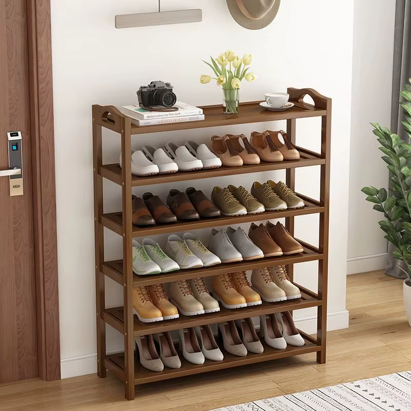 Étagère à chaussures en bambou de haute qualité, organisateur de rangement de chaussures, armoire de rangement de chaussures