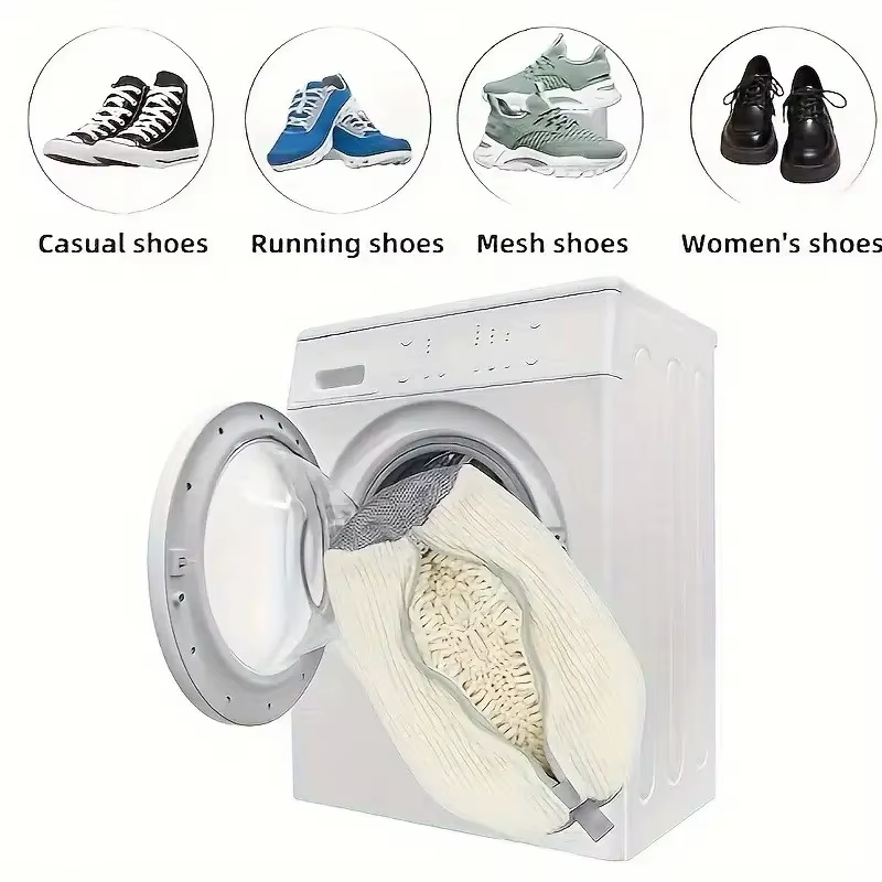 Sac de lavage et de séchage pour chaussures lavable en machine